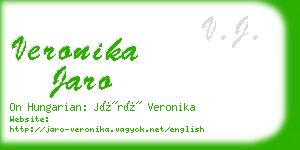 veronika jaro business card